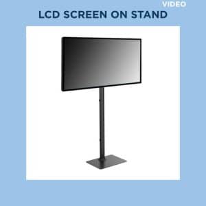 LCD screen on stand