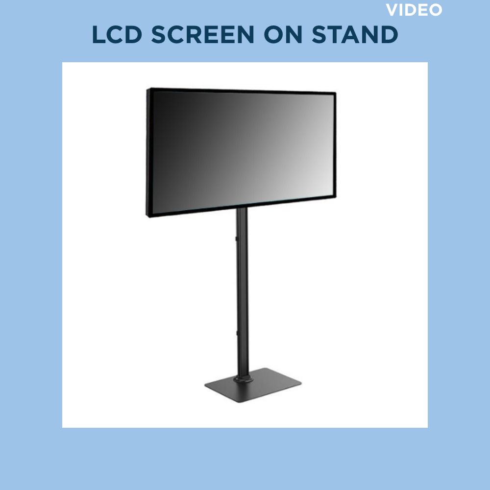 LCD screen on stand